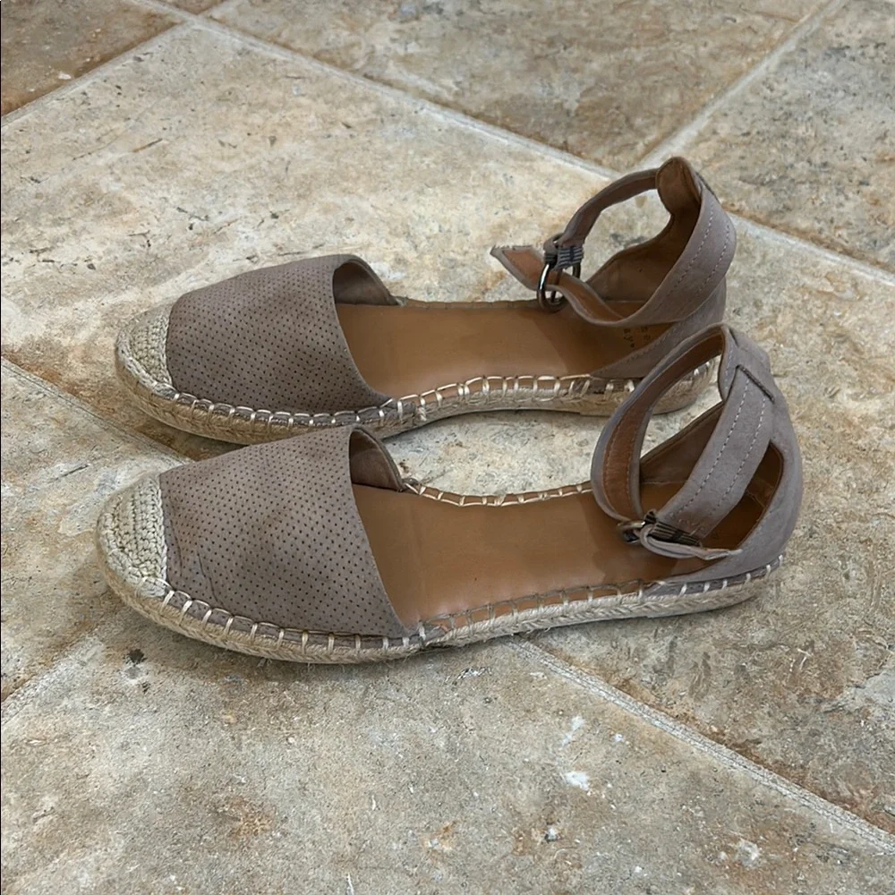 A New Day Tan Espadrille Sandals with Ankle Strap